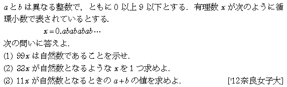 大学入試数学の問題