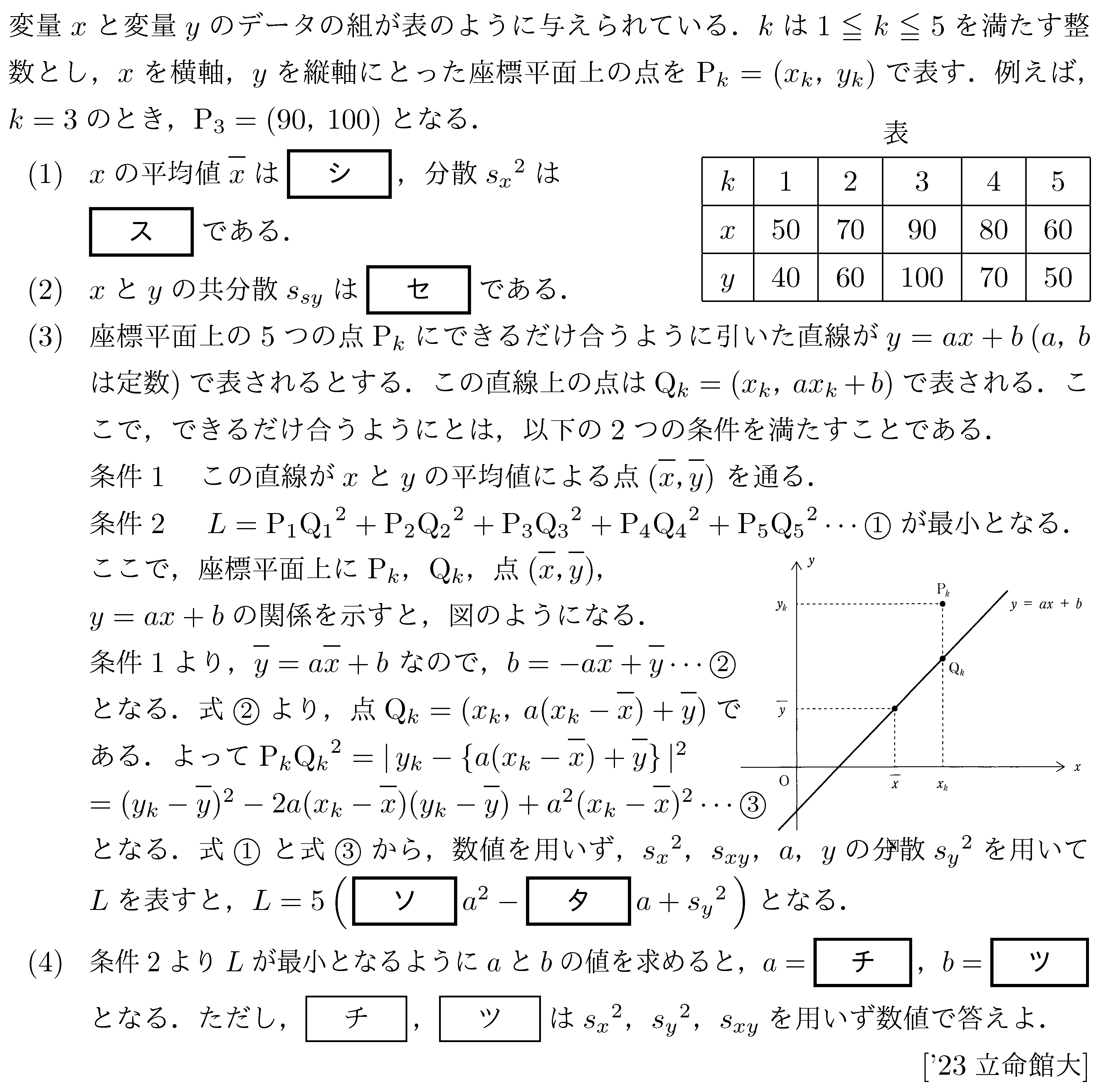 大学入試数学の問題